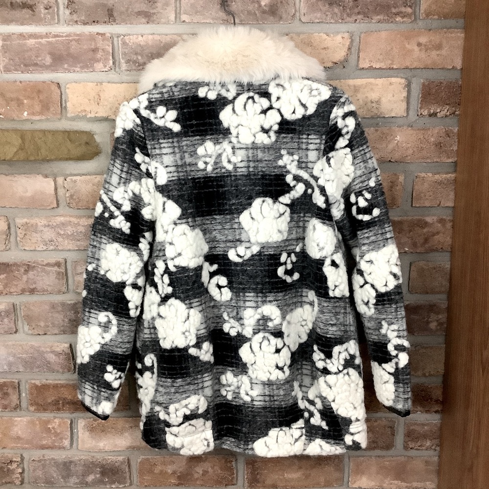 ANTHROPOLOGY HEI HEI Cloudscape Wool Coat - Picture 15 of 15
